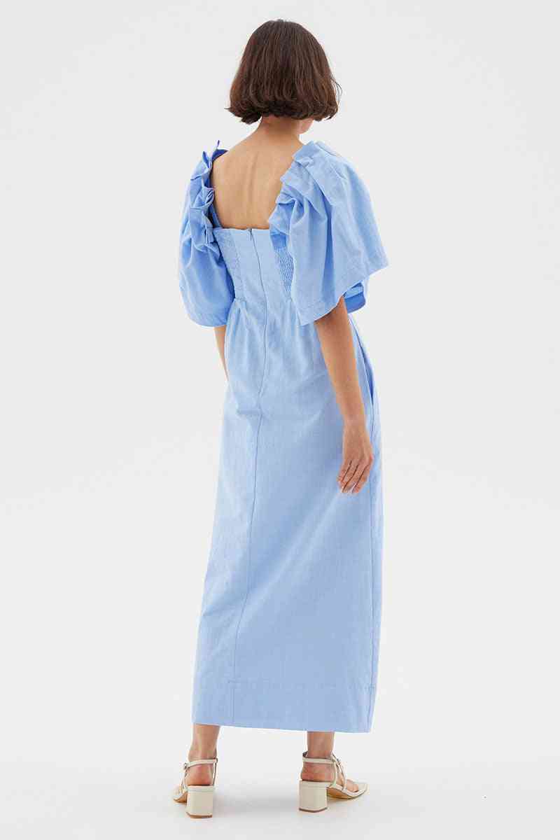 SOVERE STUDIO Sovere Studio Origami Midi Dress - Serene Blue BELLA n' BEAR