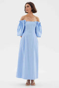 Vestido Midi Sovere Studio Origami-Serene Blue