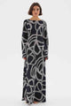 SOVERE STUDIO Sovere Studio Sgraffito Bias Maxi Dress - Black BELLA n' BEAR