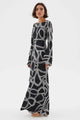 SOVERE STUDIO Sovere Studio Sgraffito Bias Maxi Dress - Black BELLA n' BEAR