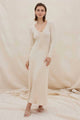 SOVERE STUDIO Sovere Laced Long Sleeve Midi Dress - Natural BELLA n' BEAR