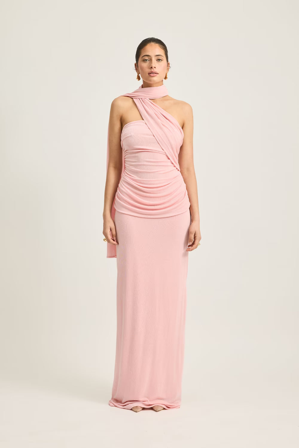 Livia Satin Maxi - Conch Shell Pink | Misha | BELLA n' BEAR