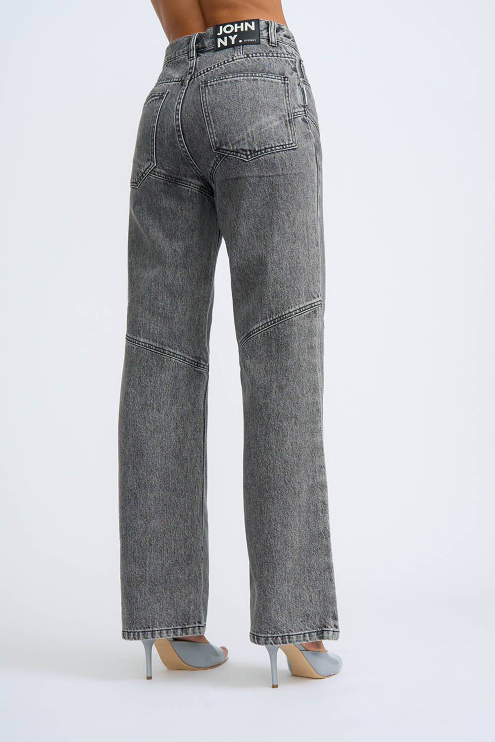 BY JOHNNY By Johnny Rebel Cut Johnny Jean - Grey Stone Wash BELLA n' BEAR