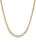 Collar de tenis Luv Aj The Emerald Bezel-Gold