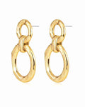 Luv Aj The Hammered Loop Hoops-Oro