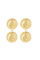 a pair of Luv Aj The Leila Drop Earrings with a circular design