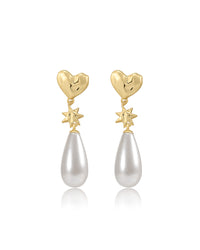 Thumbnail for Luv Aj The Pearl Star Studs - Gold