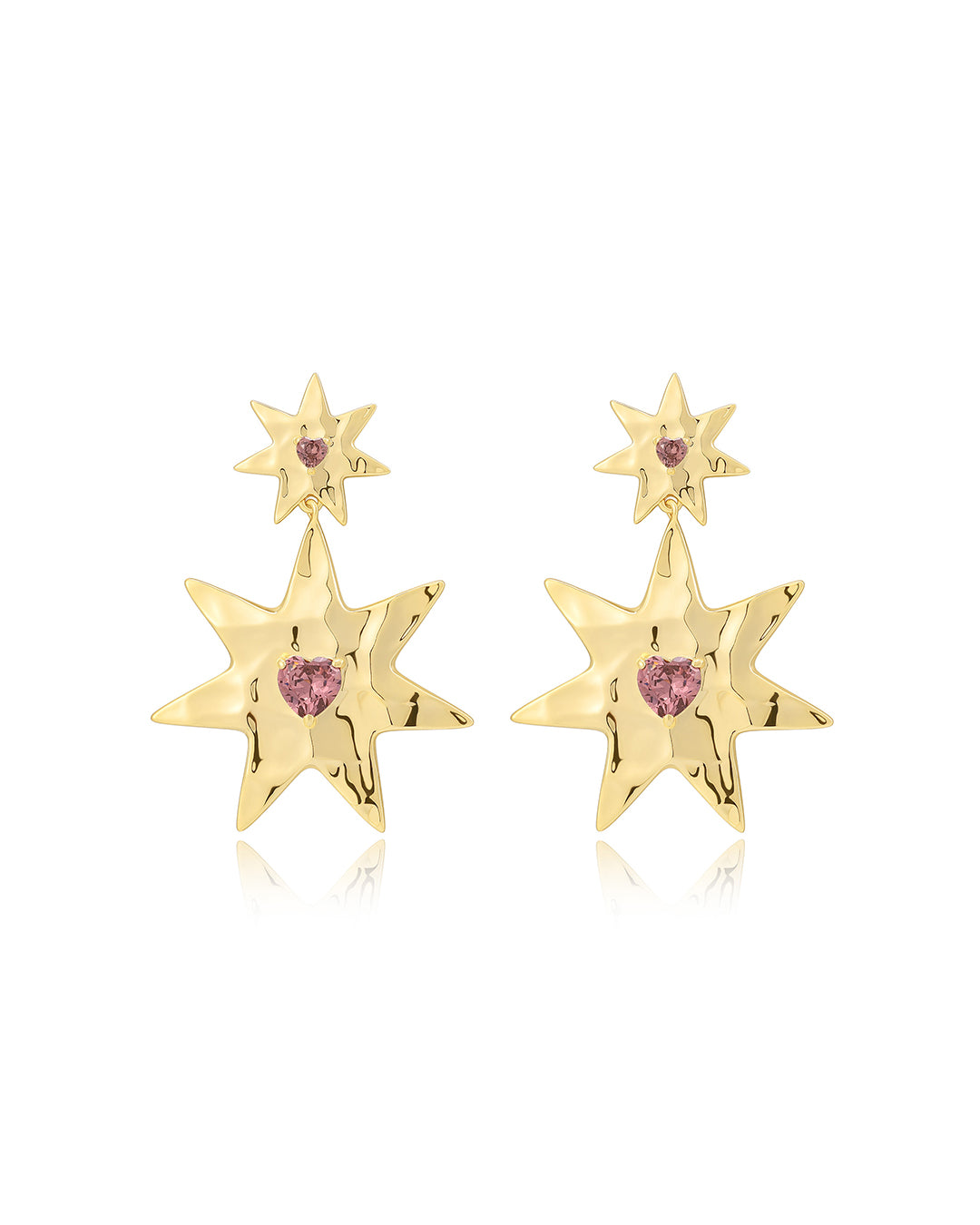 Luv Aj The Starry Stud Statement Earrings - Gold