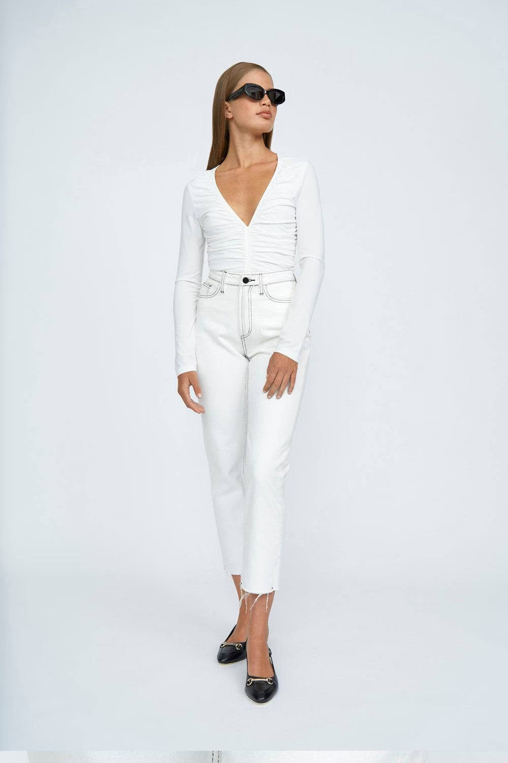 V Front Gather Top