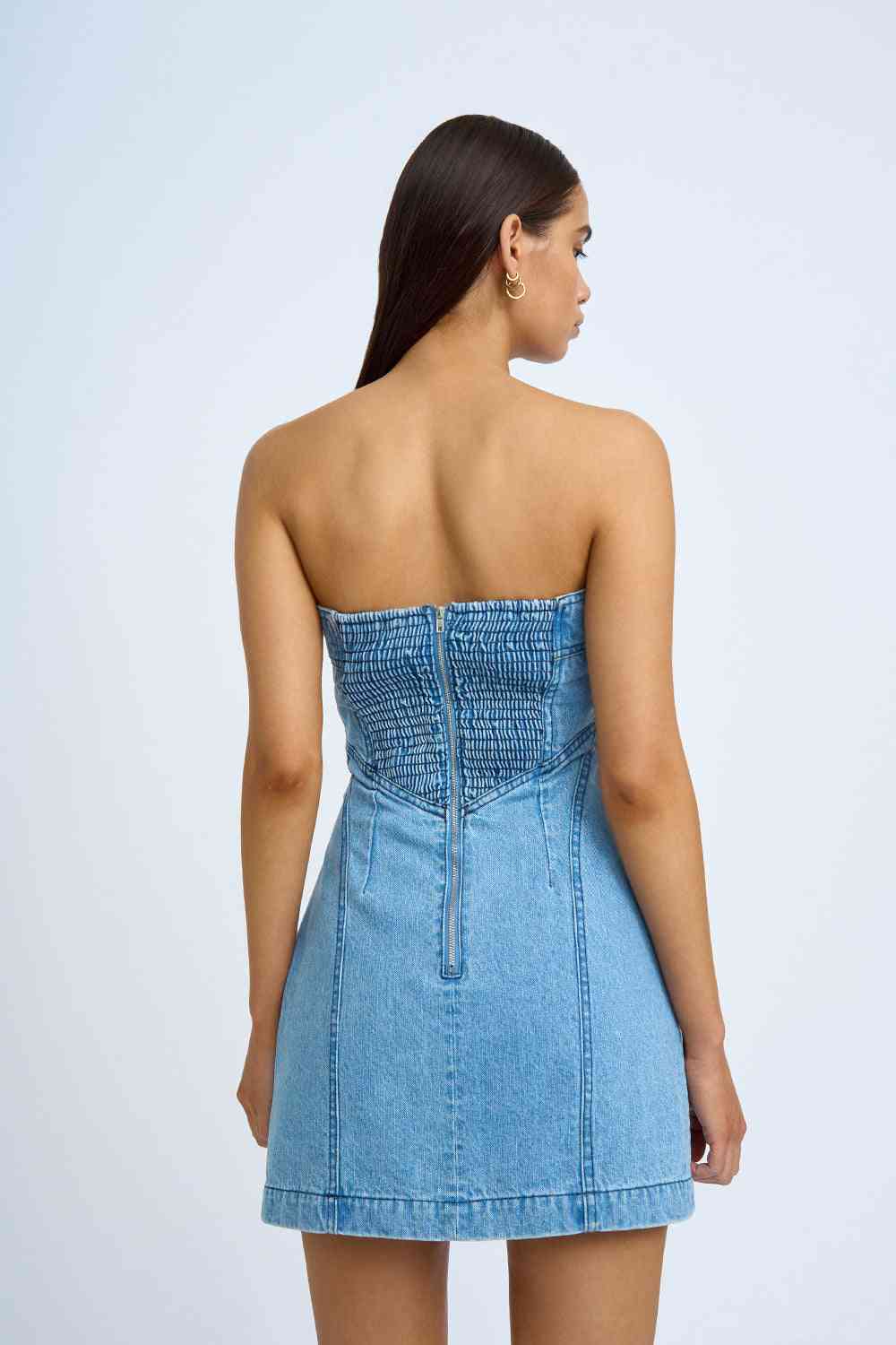 BY JOHNNY By Johnny Vivienne Denim Mini Dress - Blue Wash BELLA n' BEAR