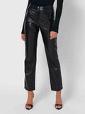 Pantalones de cuero Brooke Effie Kats-Black Vegan Leather