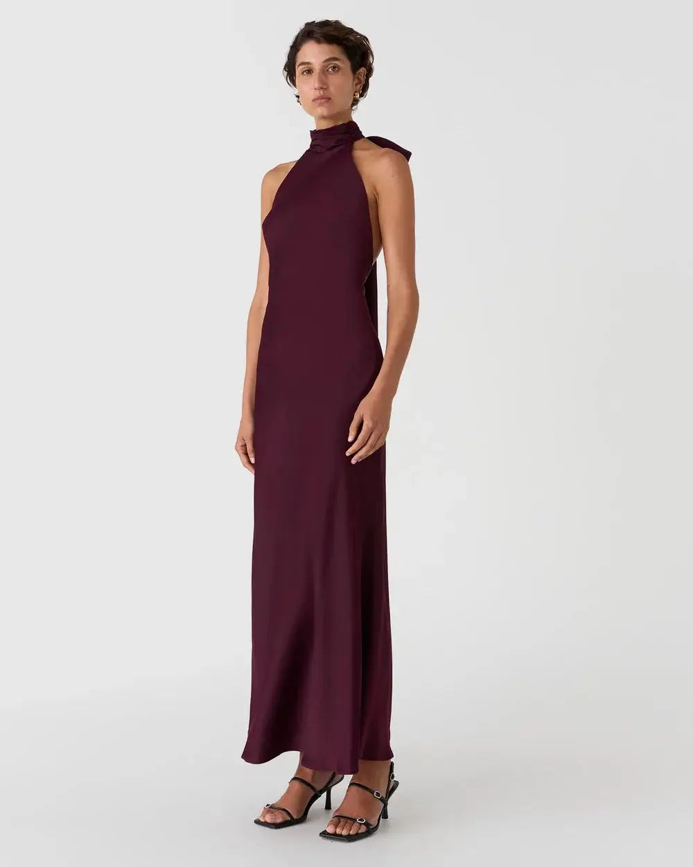 Evianna Satin Maxi Dress