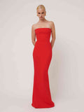 Effie Kats Jackie O Gown-Kirsch rot