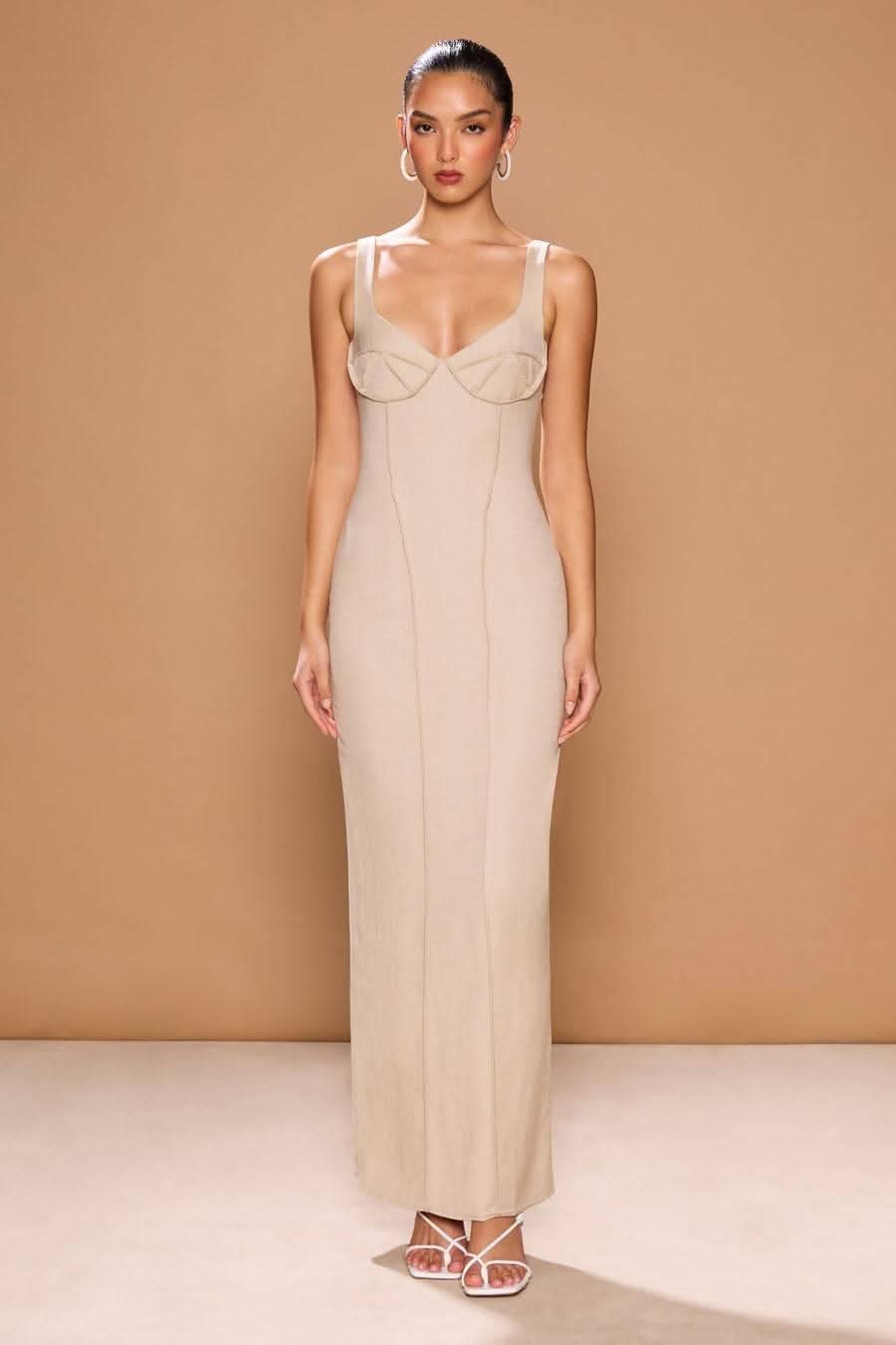 SONYA MODA Sonya Moda Amar Dress - Natural Beige BELLA n' BEAR