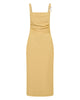 Paradigm Tucked Midi Dress