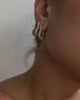 LUV AJ Luv Aj Diamond Heart Bijoux Hoops - Gold BELLA n' BEAR