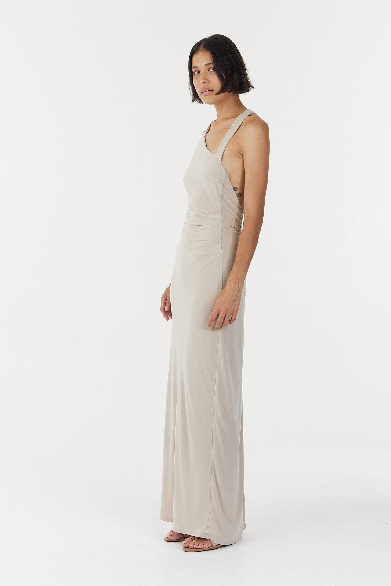 Stirling Twist Asymmetric Maxi Dress