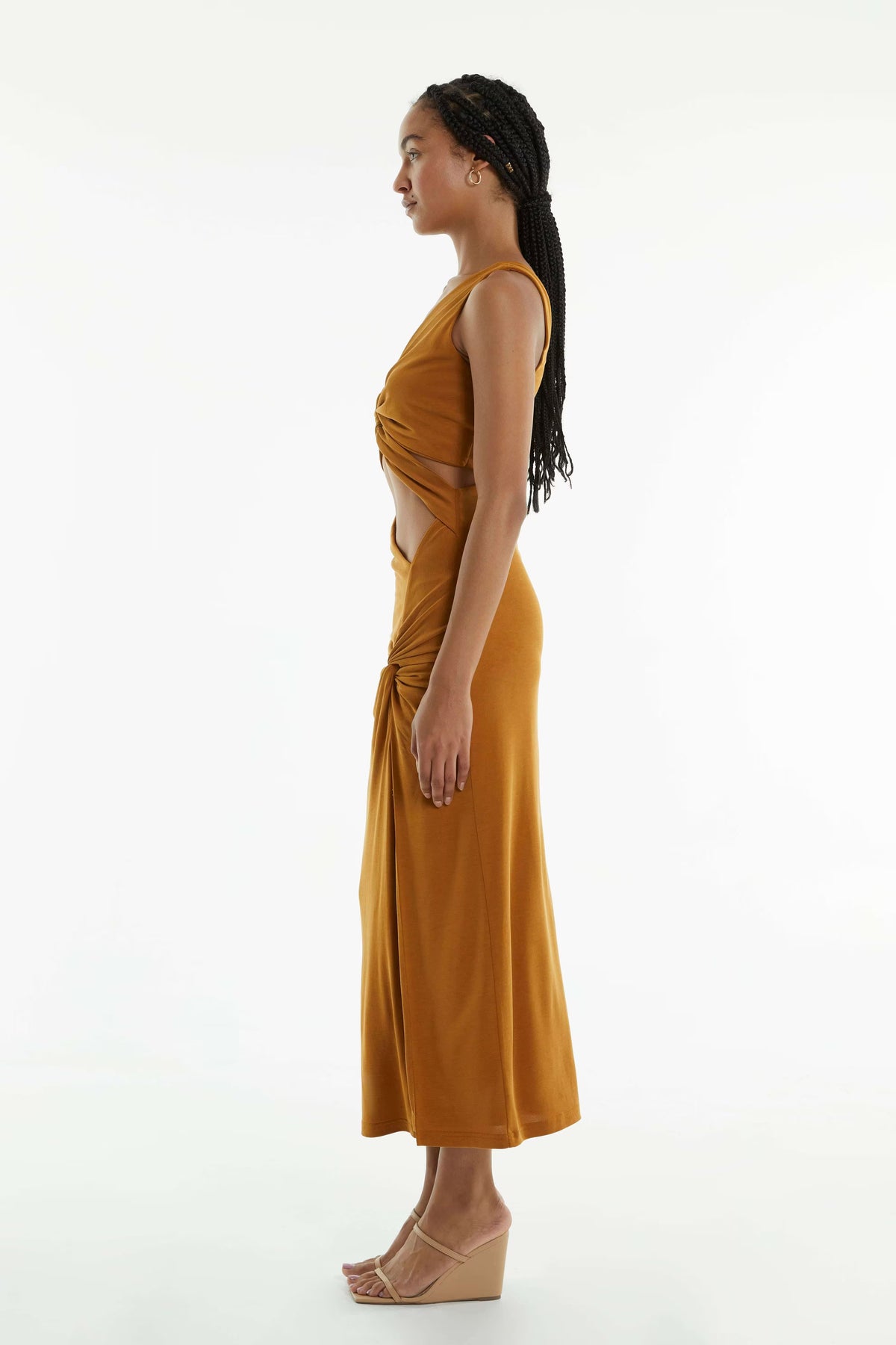 Turn Around Twist Out Midi Dress