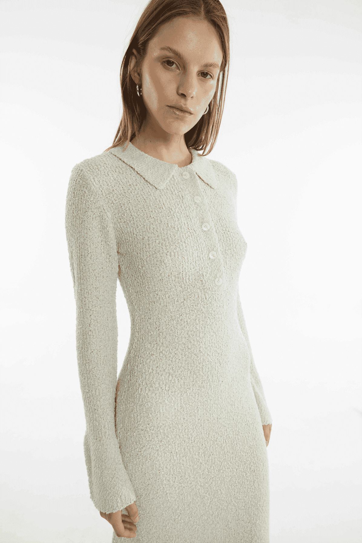 THIRD FORM Third Form Unbound Knit Shirt Dress - Shell BELLA n' BEAR