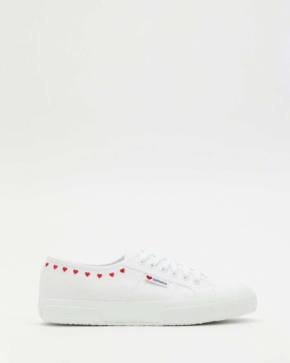 SUPERGA Superga 2750 Little Hearts Embroidery Sneakers - White BELLA n' BEAR