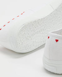 Thumbnail for SUPERGA Superga 2750 Little Hearts Embroidery Sneakers - White BELLA n' BEAR