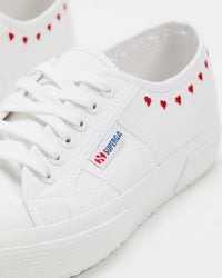 Thumbnail for SUPERGA Superga 2750 Little Hearts Embroidery Sneakers - White BELLA n' BEAR