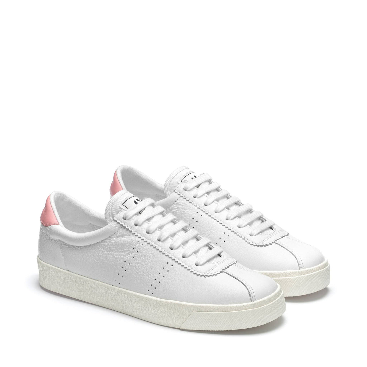 SUPERGA Superga 2843 Club S Comfort Leather - White-Pink Favorio BELLA n' BEAR