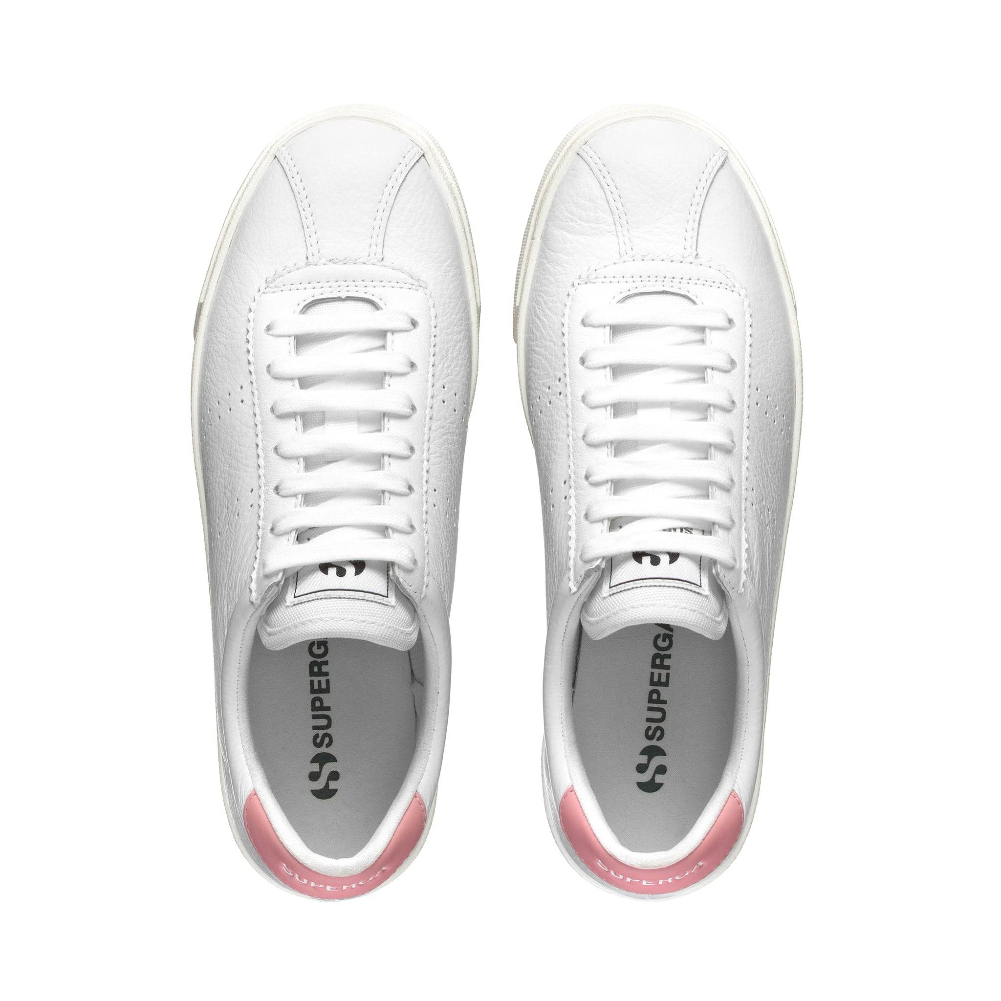 SUPERGA Superga 2843 Club S Comfort Leather - White-Pink Favorio BELLA n' BEAR