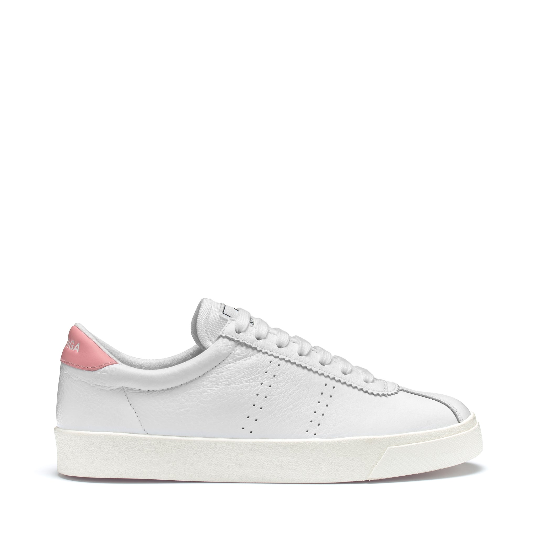 SUPERGA Superga 2843 Club S Comfort Leather - White-Pink Favorio BELLA n' BEAR