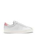 Superga 2843 Club S Comfort Leather - White-Pink Favorio