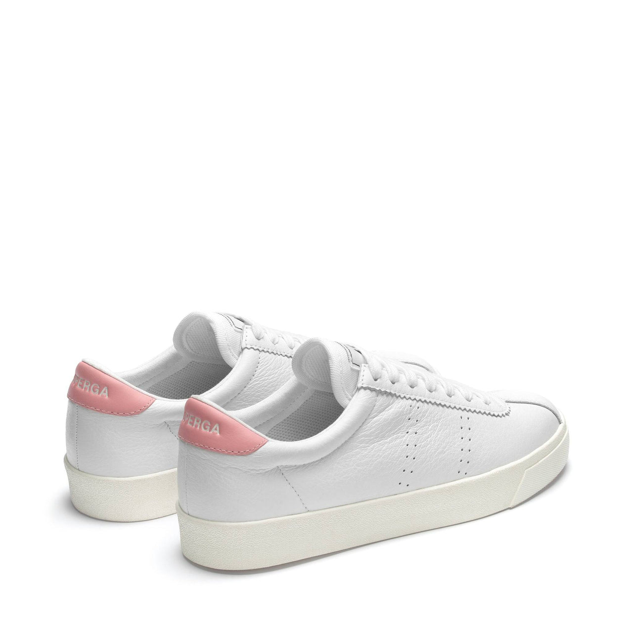 SUPERGA Superga 2843 Club S Comfort Leather - White-Pink Favorio BELLA n' BEAR