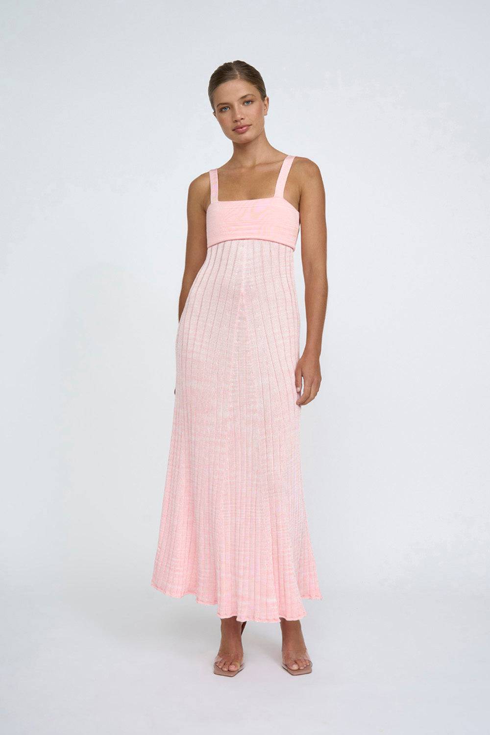 BY JOHNNY By Johnny Adelita Knit Midi Dress - Marle Pink BELLA n' BEAR