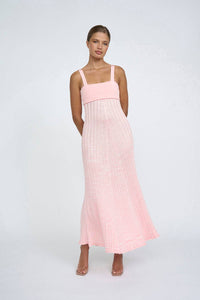 Thumbnail for BY JOHNNY By Johnny Adelita Knit Midi Dress - Marle Pink BELLA n' BEAR