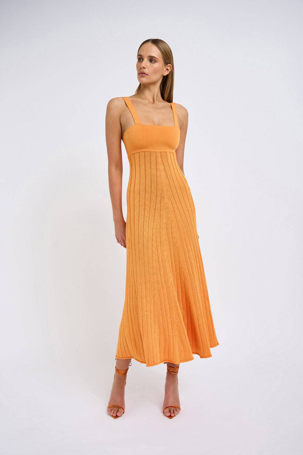 BY JOHNNY By Johnny Adelita Knit Midi Dress - Papaya BELLA n' BEAR