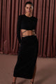 MISHA COLLECTION Misha Alina Slinky Jersey Midi Dress - Black BELLA n' BEAR