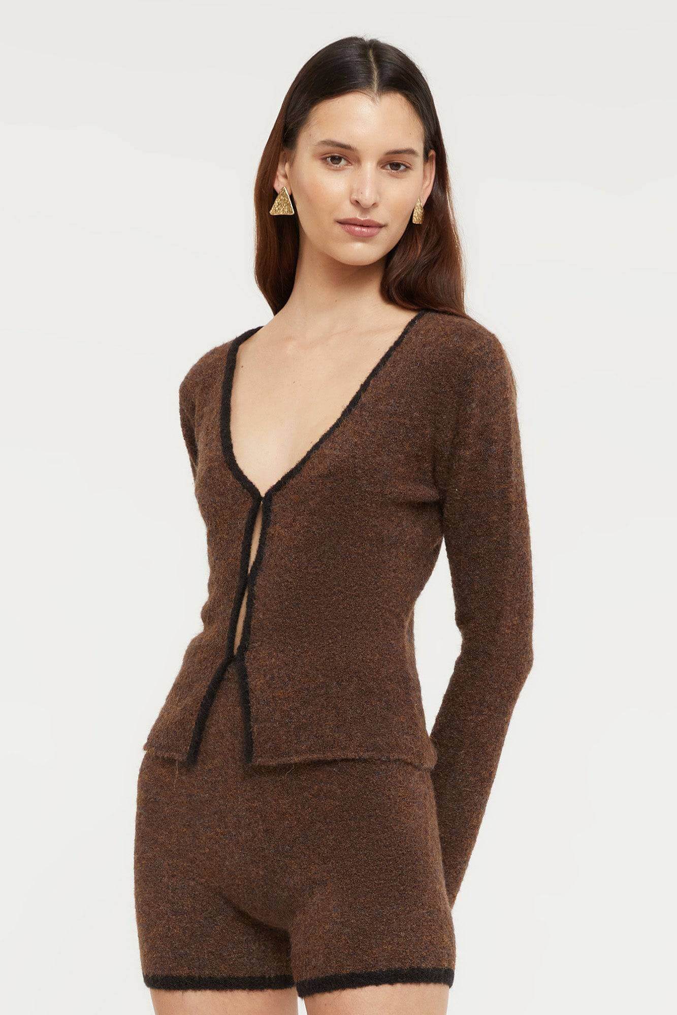 GINIA Ginia Allison Knit Top - Hazelnut BELLA n' BEAR