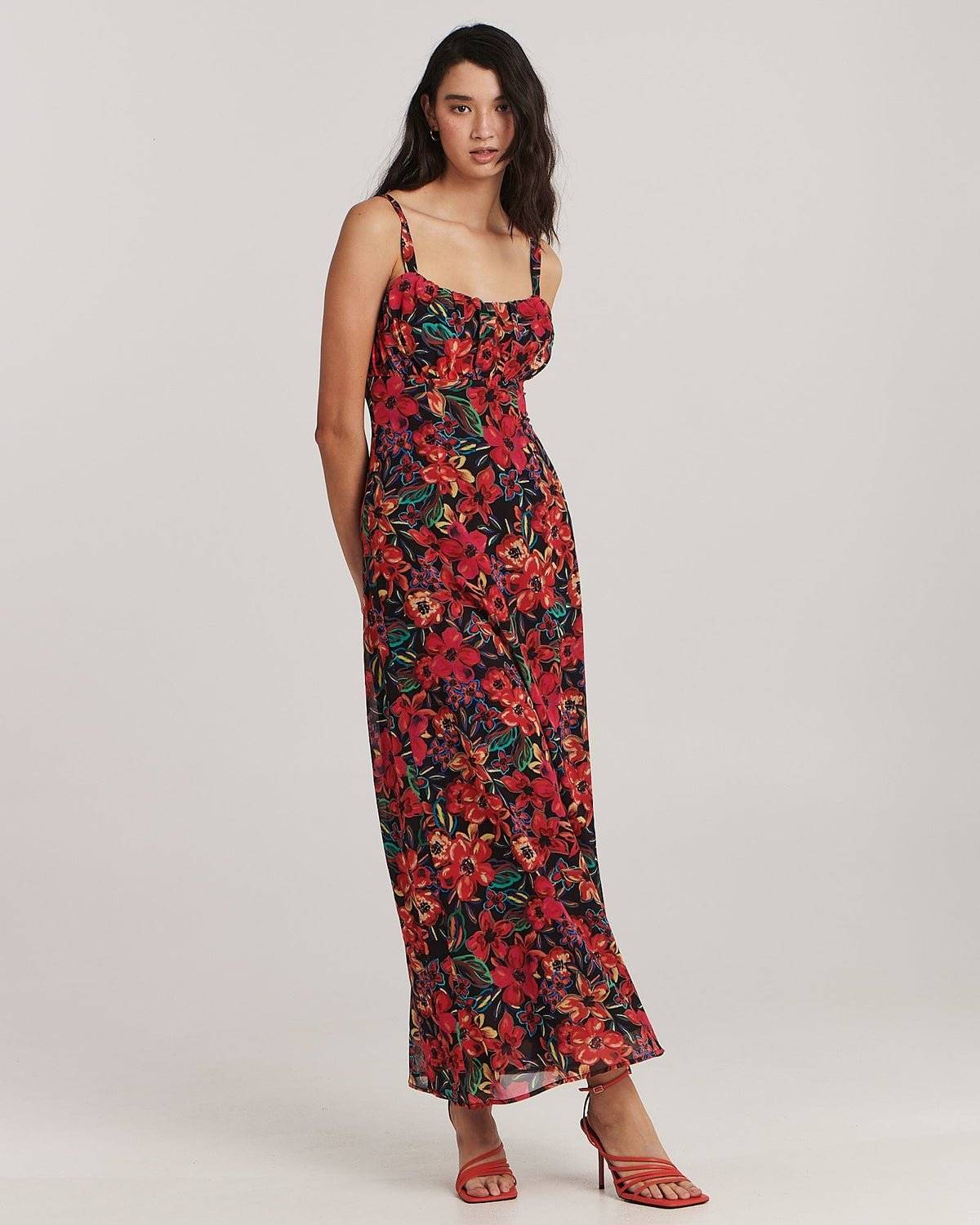 CHARLIE HOLIDAY Charlie Holiday Amani Maxi Dress - Caribbean Floral BELLA n' BEAR