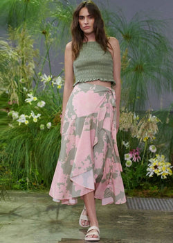 APARTMENT CLOTHING Apartment Clothing Arch Shirred Cami - Sage BELLA n' BEAR