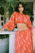 Charlie Holiday Aria Top-Cachemire Terracotta