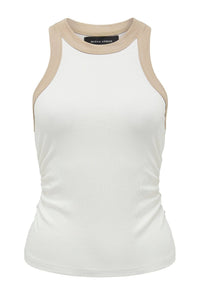 Thumbnail for MISHA COLLECTION Misha Arlo Rib Tank - Ivory BELLA n' BEAR