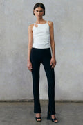 Misha Aton Rib Pant - Black Pant