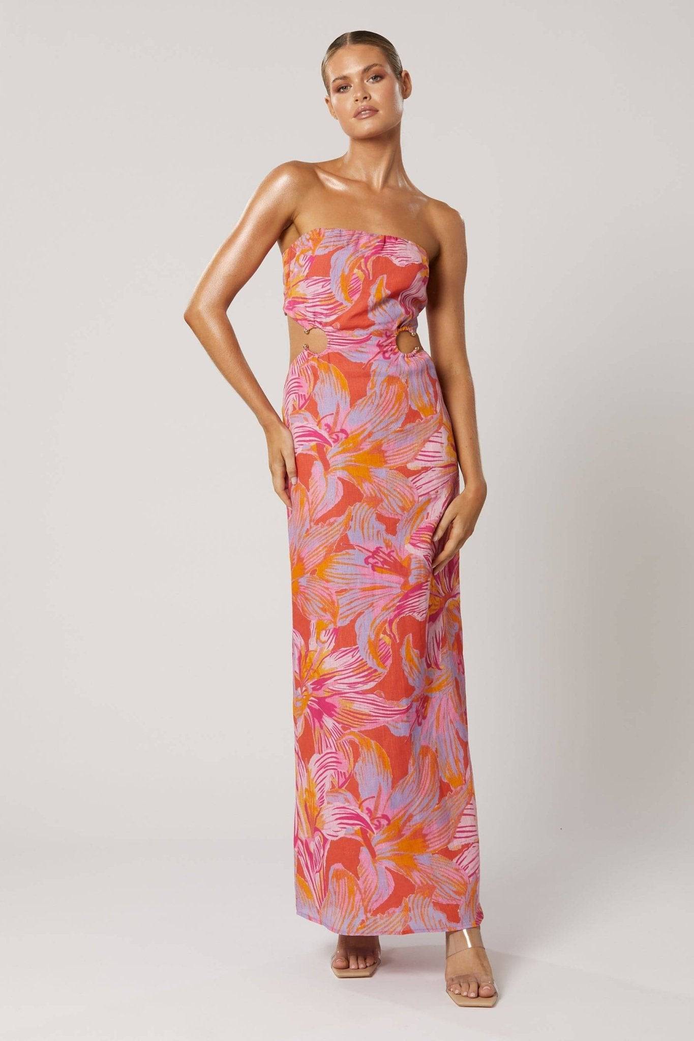 WINONA Winona Avalyn Strapless Maxi Dress - Print BELLA n' BEAR