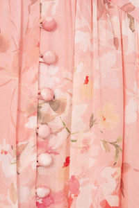 Thumbnail for SOFIA THE LABEL Sofia The Label Capri Sheer Midi Dress - Pink Blossom BELLA n' BEAR