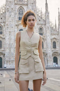 Le Gilet Court Cargo By Johnny-Beige