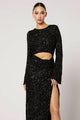 WINONA Winona Chandra Sequin Knot Dress - Black BELLA n' BEAR
