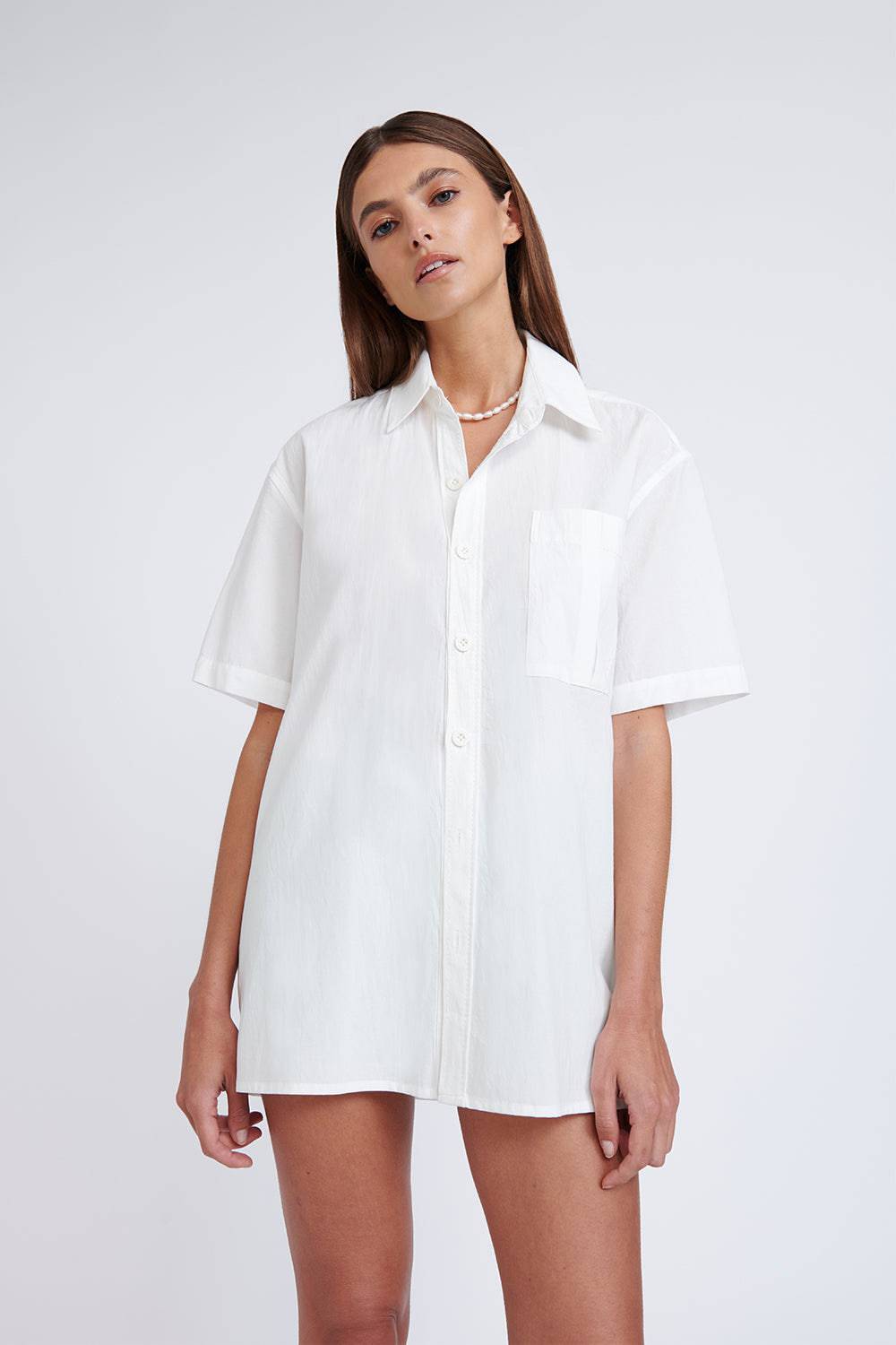 BY JOHNNY By Johnny Christo Short Sleeve Shirt - Ivory BELLA n' BEAR