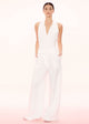 APARTMENT CLOTHING Apartment Clothing Clemence Linen Wide Leg Pant - White BELLA n' BEAR