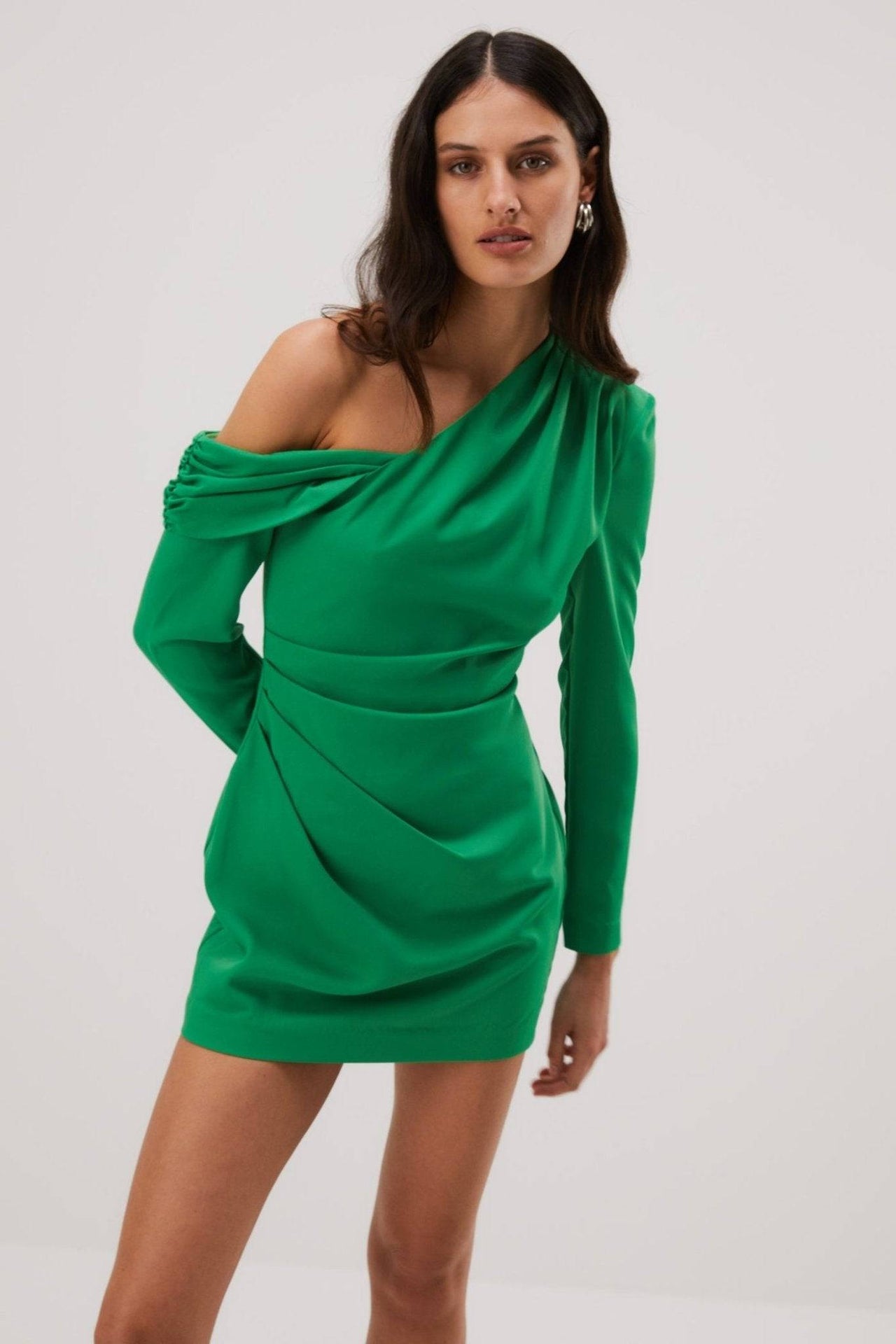 MISHA COLLECTION Misha Cormac Satin Mini Dress - Island Green BELLA n' BEAR