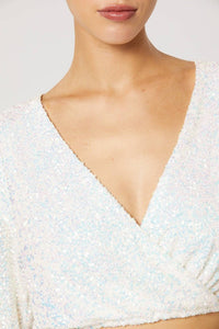 Thumbnail for WINONA Winona Cristobal Sequin Wrap Top - Multi BELLA n' BEAR