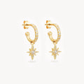 Par Charlotte Dancing In Starlight Hoops-Or Vermeil 18k